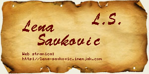 Lena Savković vizit kartica